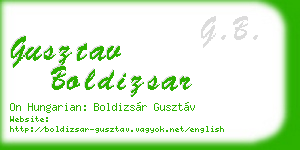 gusztav boldizsar business card