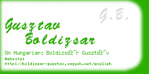 gusztav boldizsar business card